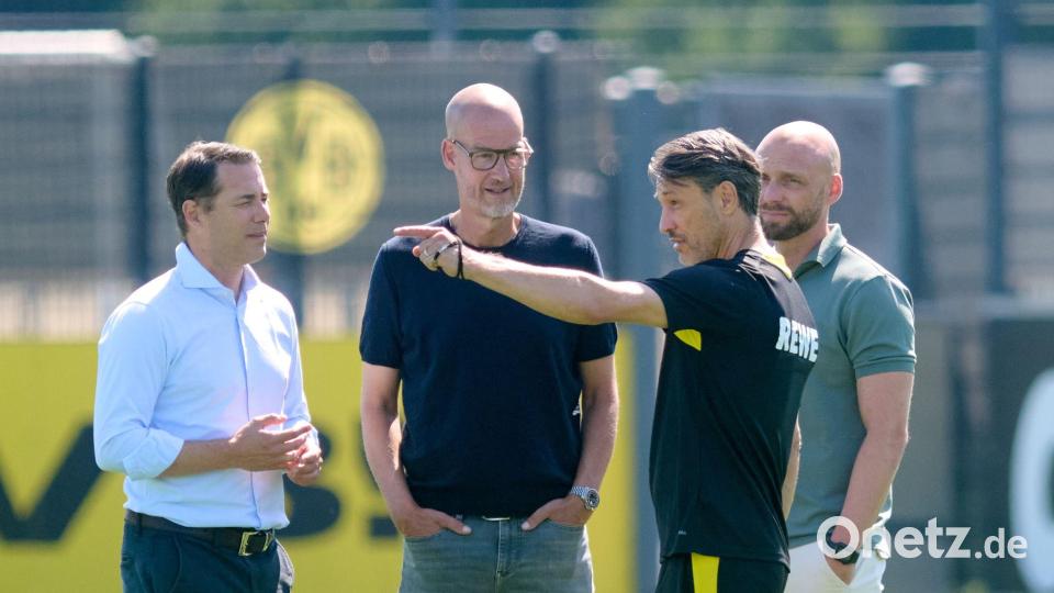 Die Dortmunder Führungskräfte bereiten sich auf die Bundesliga-Saison 2026/27 vor. (Archivbild) Bild: Bernd Thissen/dpa