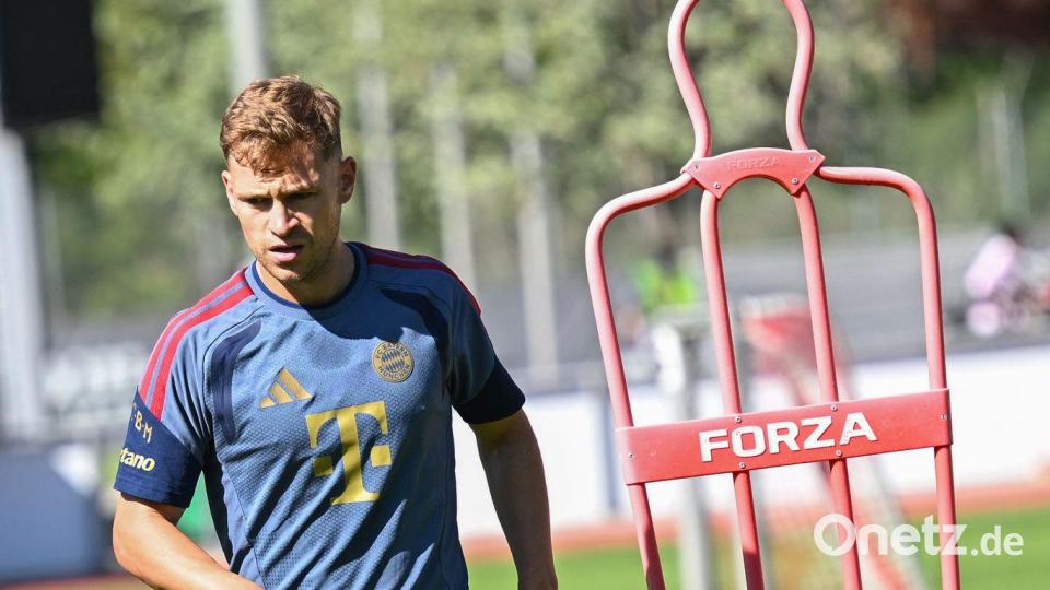 DFB-Kapitän Joshua Kimmich ist im Training zurück. Bild: Angelika Warmuth/dpa