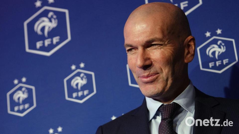 Zinédine Zidane ist der Nachfolger von Didier Deschamps als französischer Nationalcoach. Bild: Aurelien Morissard/AP/dpa