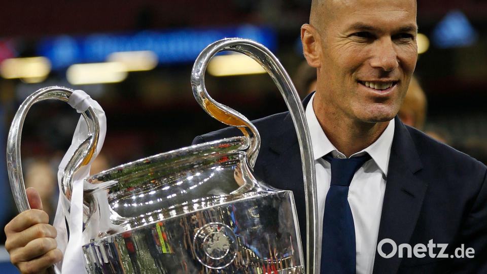 Dreimal gewann Zidane als Trainer mit Real Madrid die Champions League. (Archivbild) Bild: Frank Augstein/AP/dpa