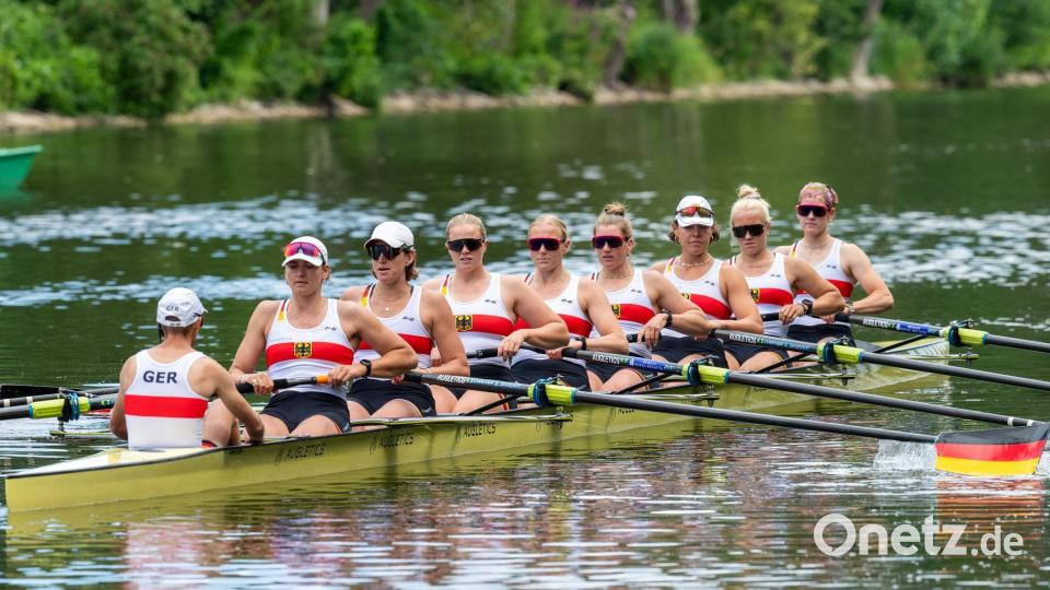 Der deutsche Frauen-Achter arbeitet an der perfekten Abstimmung, denn jede Position im Boot übernimmt eine wichtige Aufgabe. Bild: Soeren Stache/dpa