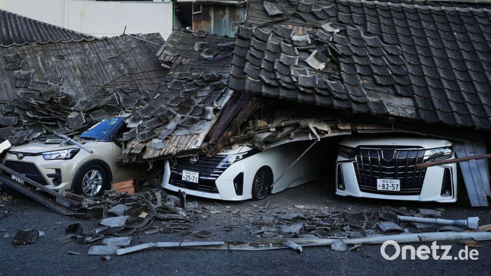 Viele Häuser in der Katastrophenregion sind zerstört. Bild: Hiro Komae/AP/dpa