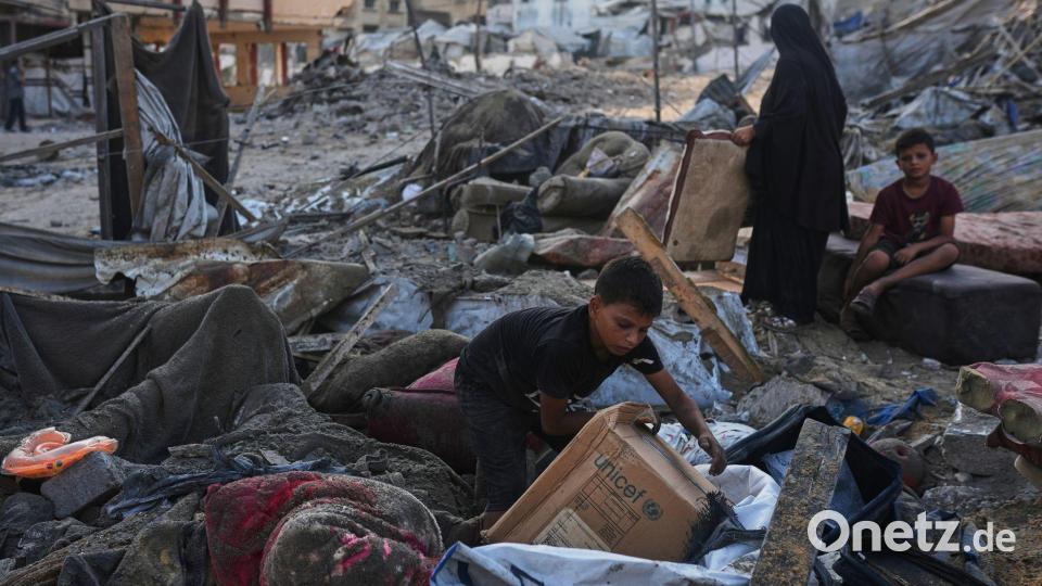 Wie sieht der Plan für die Zukunft des Gazastreifens aus? Bild: Jehad Alshrafi/AP/dpa