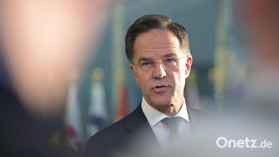 Nato-Generalsekretär Rutte schließt nicht aus, dass künftig mehr US-Atomwaffen in Europa stationiert werden. Bild: Malin Wunderlich/dpa