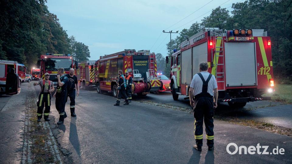 Der Waldbrand bei Freudenberg sorgte für einen Großeinsatz. Bild: Tizian Gerbing/dpa