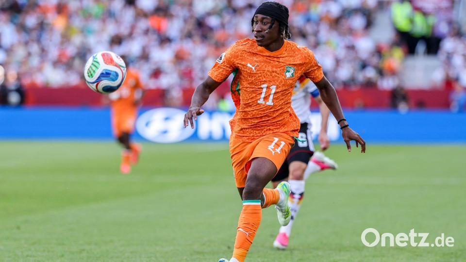 Yan Diomande will RB Leipzig verlassen. (Archivbild) Bild: Jan Woitas/dpa