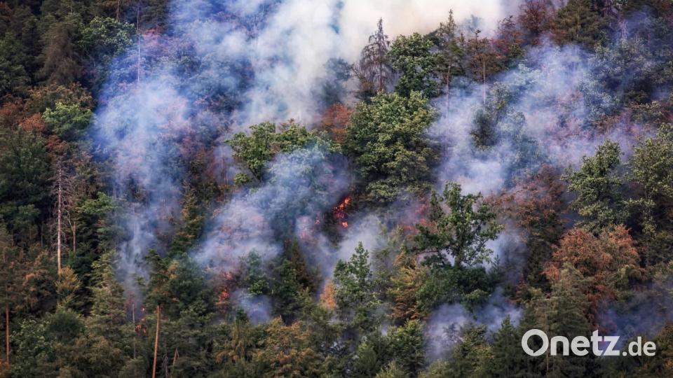 Das bergige Gelände stellt die Einsatzkräfte vor große Herausforderungen. Bild: Hermann Koch