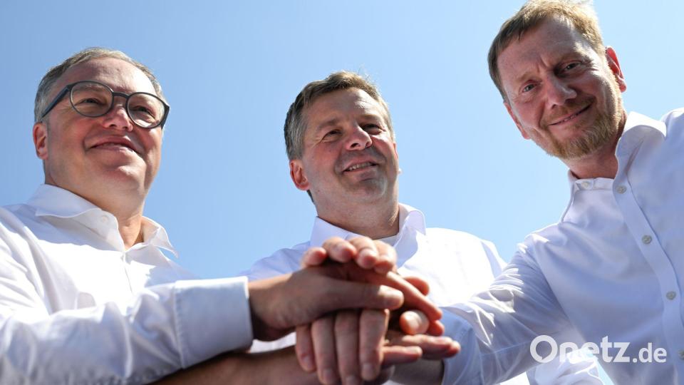 Die ostdeutschen CDU-Ministerpräsidenten ziehen an einem Strang. Bild: Hendrik Schmidt/dpa