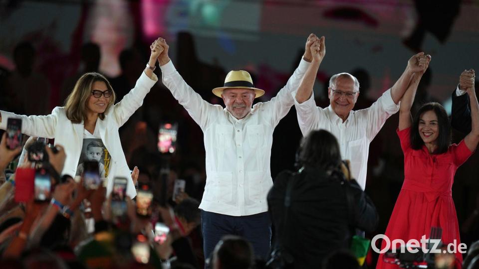 „Ich bin topfit“, sagte Lula bei seiner Nominierung für eine vierte Amtszeit. Bild: Andre Penner/AP/dpa