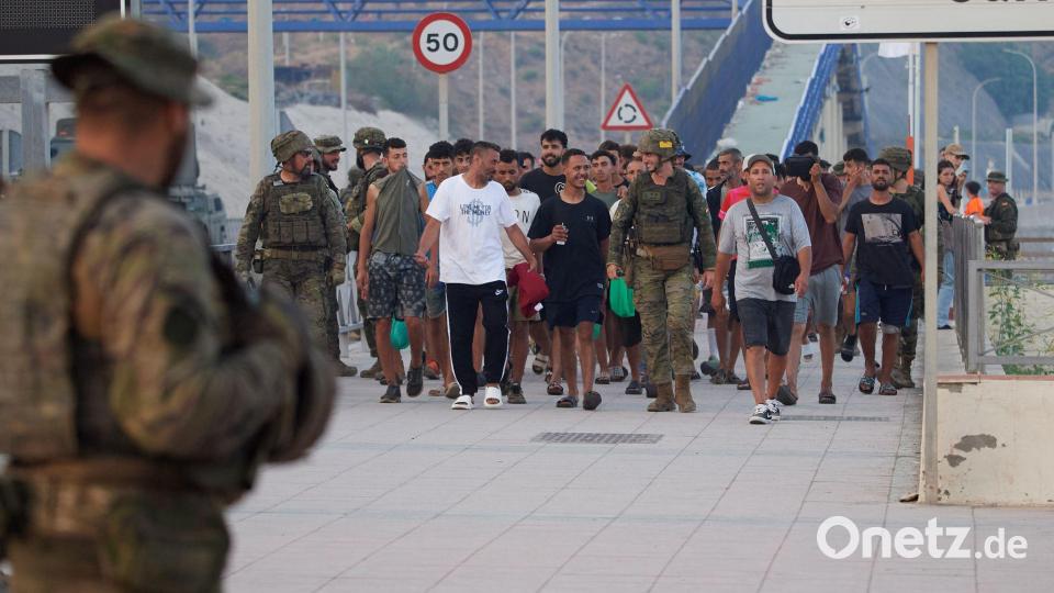 Die meisten der Zehntausenden Migranten sind inzwischen nach Marokko zurückgekehrt. Bild: STR/AP/dpa