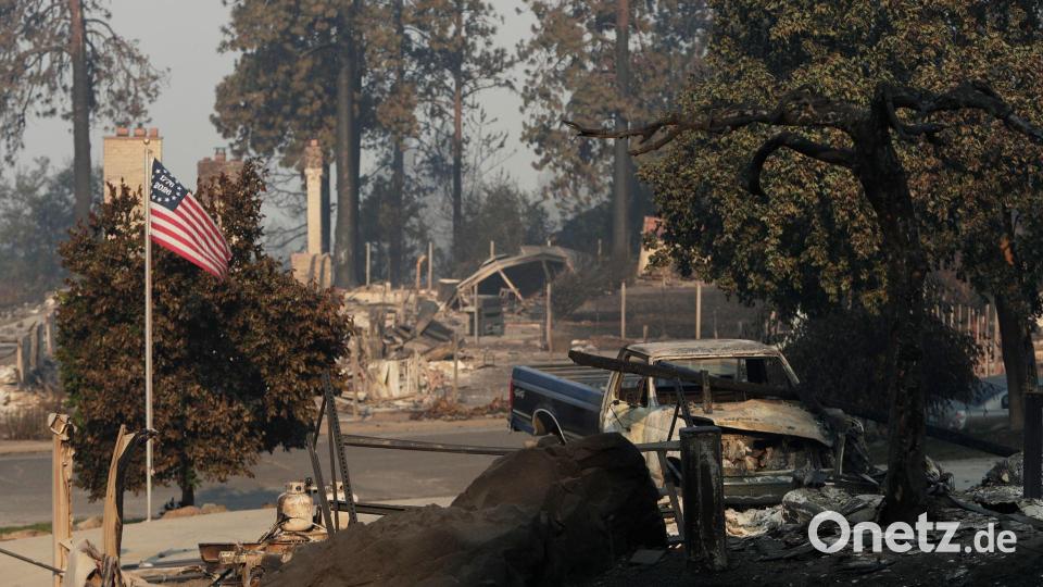 Nach einem Waldbrand in Spokane, USA. Bild: Young Kwak/FR159675 AP/AP/dpa
