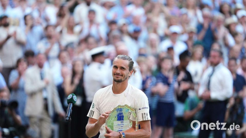 Alexander Zverev erreichte in Wimbledon als erster deutscher männlicher Tennisprofi seit 1991 das Endspiel. (Archivbild) Bild: Kirsty Wigglesworth/AP/dpa