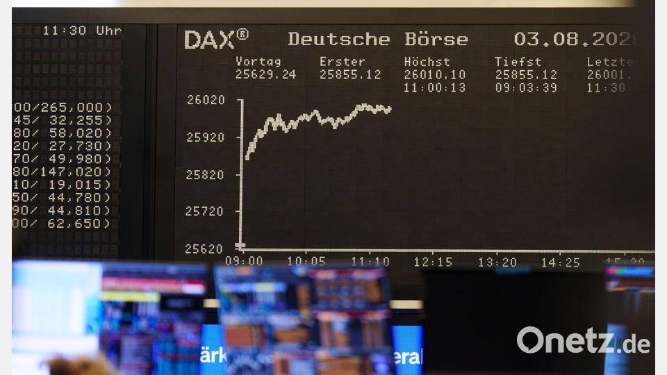 Der deutsche Börsen-Leitindex hat erstmals die Marke der 26.000 Punkte geknackt. Bild: Andreas Arnold/dpa