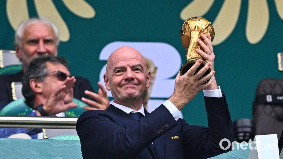 Die WM war Gianni Infantinos große Bühne. (Archivbild) Bild: Tom Weller/dpa