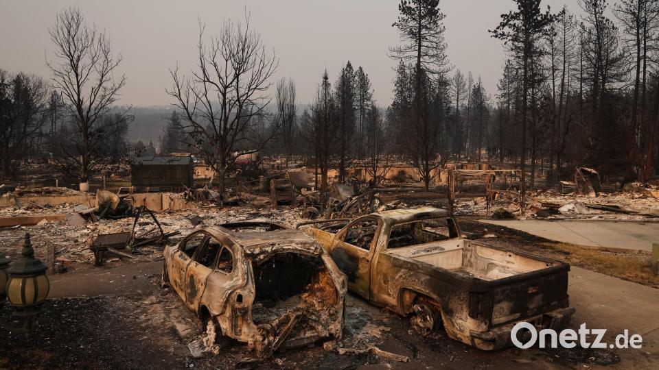 Großflächige Zerstörung durch Feuer gibt es im US-Bundesstaat Washington. Bild: Lindsey Wasson/AP/dpa