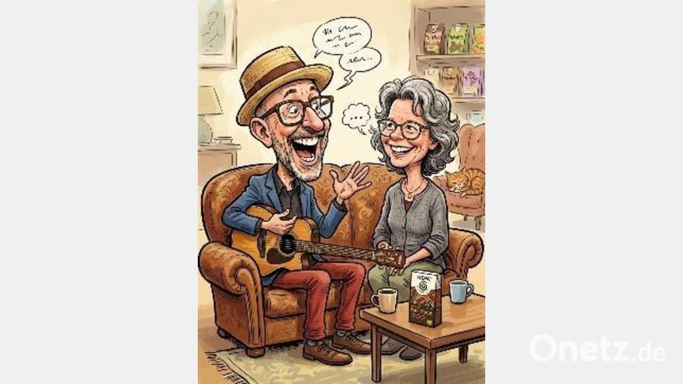 Hubert Treml und Annette Rösel gestalten einen Abend voller Musik und Talk. Bild: KI-generiert