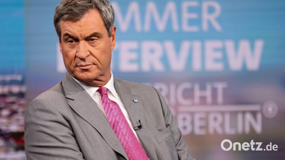 CSU-Chef Markus Söder zweifelt an der Wirksamkeit der 12-Uhr-Regel. (Archivbild) Bild: Fabian Sommer/dpa