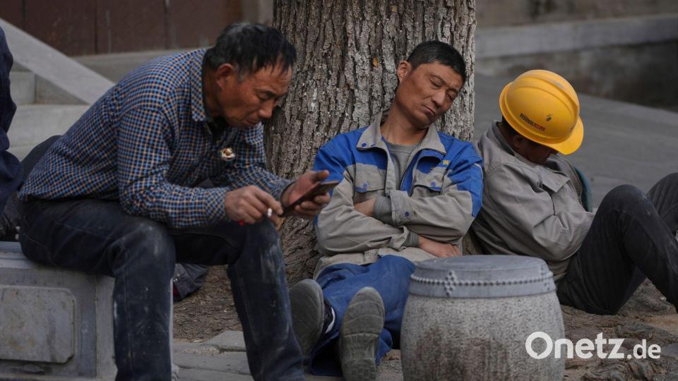 Das Baugewerbe war lange ein wichtiger Antreiber für Chinas Konjunktur. (Symbolbild) Bild: Andy Wong/AP/dpa