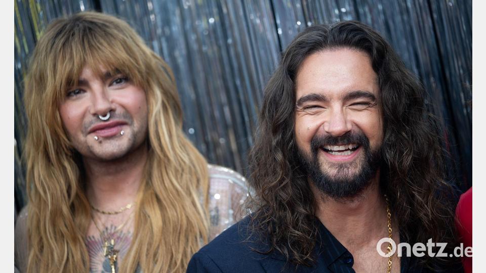 Wollen im Dezember „Wetten, dass..?“ moderiern: Bill (links) und Tom Kaulitz. (Archivbild) Bild: Sebastian Gollnow/dpa
