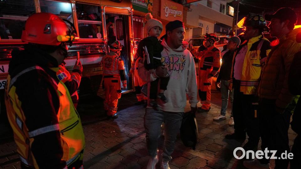 Bewohner aus den Gebieten rund um den Vulkan mussten ihre Häuser verlassen. Bild: Moises Castillo/AP/dpa