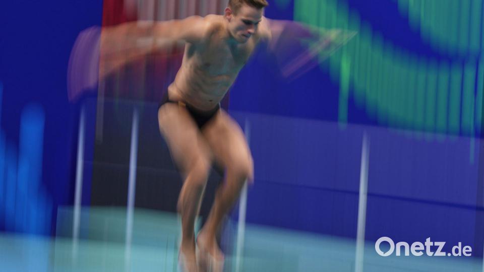 Moritz Wesemann gewann bei der EM vom 3-Meter-Brett. (Archivbild) Bild: Ng Han Guan/AP/dpa