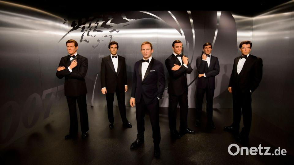 Wer wird sich dazugesellen? Der nächste James-Bond-Darsteller soll noch dieses Jahr verkündet werden. Bild: Madame Tussauds/dpa