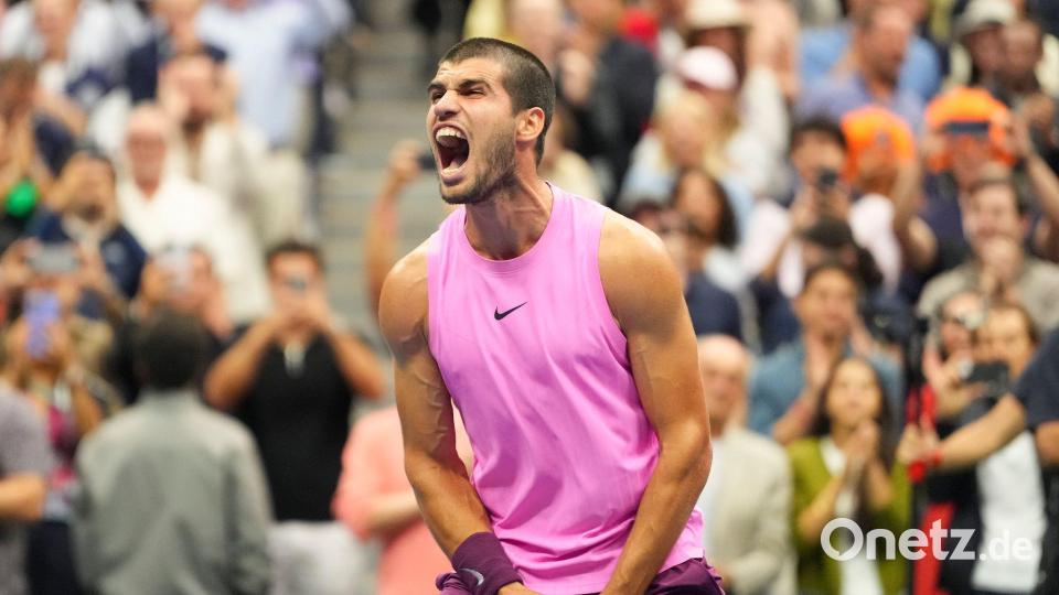 Im vergangenen Jahr triumphierte Alcaraz in Cincinnati und bei den US Open. Bild: Kirsty Wigglesworth/AP/dpa