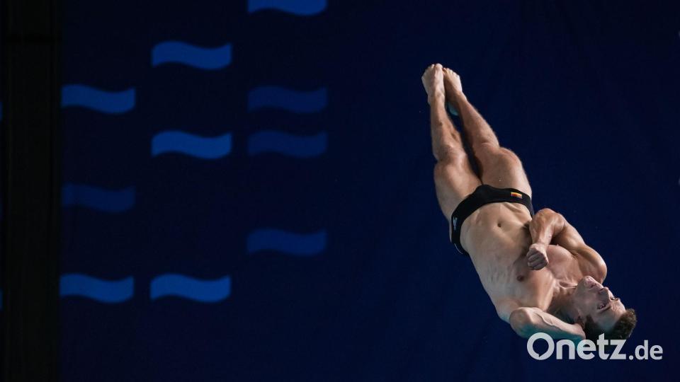 Moritz Wesemann aus Deutschland tritt im Finale der Schwimm-Europameisterschaften in Frankreich an. Bild: Aurelien Morissard/AP/dpa