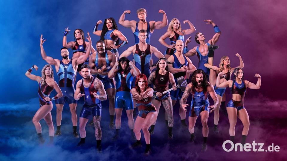Prime Video und RTL bringen die Show „Gladiators – Die Show der Giganten“ auf den Bildschirm. (Handoutbild) Bild: Pascal Bünning/RTL/dpa