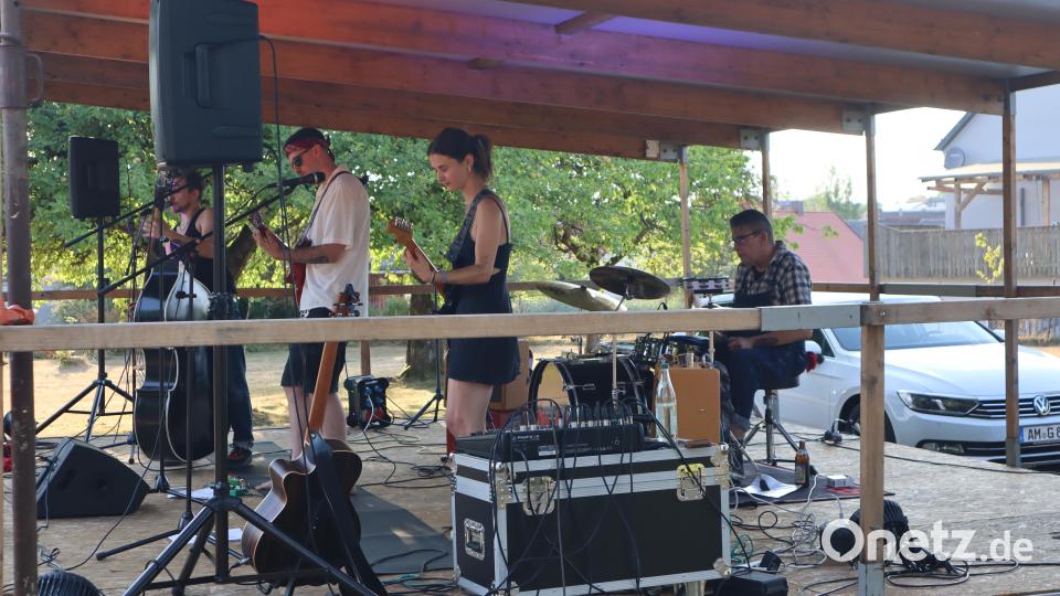 Die Outsiders bei der Serenade im Pfarrgarten Windischeschenbach. Bild: wrt
