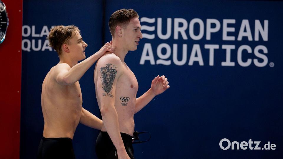 Lukas Märtens (r) ist für Johannes Liebmann Freund und Vorbild zugleich. (Archivbild) Bild: Jo Kleindl/dpa
