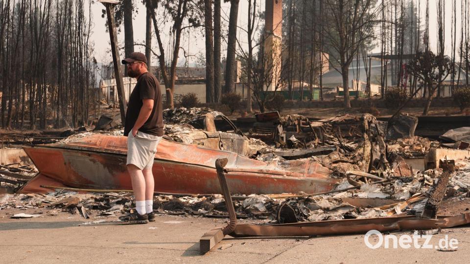 Im US-Bundesstaat Washington haben Waldbrände Hunderte Häuser zerstört. Bild: Lindsey Wasson/AP/dpa