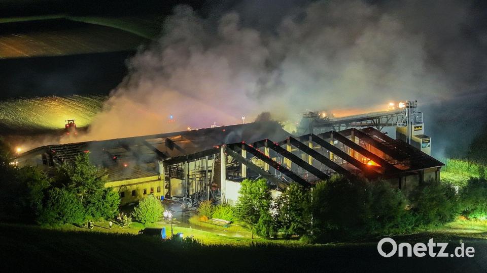 Der Schweinestall ist komplett abgebrannt. Bild: Jason Tschepljakow/dpa