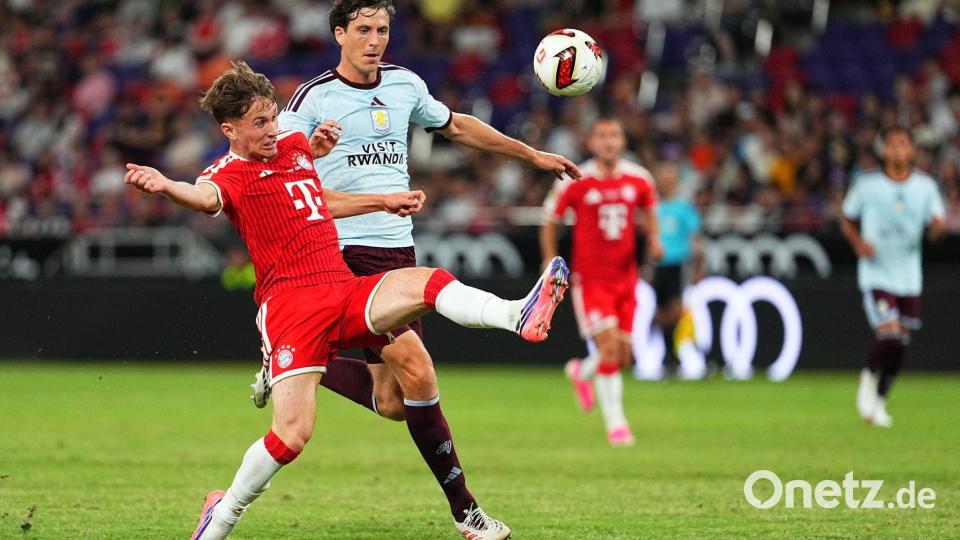 Der FC Bayern verabschiedet sich aus Hongkong mit einem SIeg. Bild: Chan Long Hei/AP/dpa
