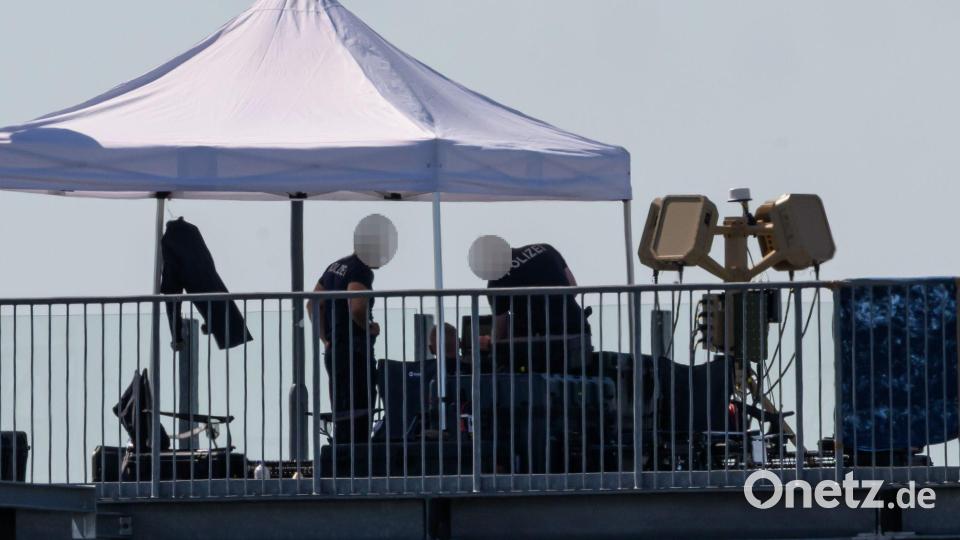 Der Posten ist mit einem speziellen Radar ausgestattet. Bild: Hendrik Schmidt/dpa