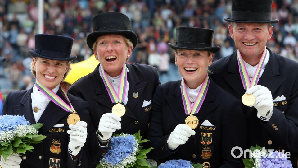 Das deutsche Team gewann vor 20 Jahren Gold. Bei der WM in diesem Jahr gehört das Heim-Team zu den Favoriten. (Archivbild) Bild: picture-alliance/ dpa