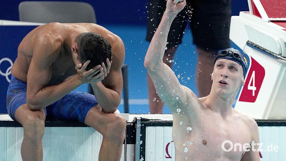 Bei Olympia vor zwei Jahren feierte Lukas Märtens seinen größten Erfolg. (Archivbild) Bild: Michael Kappeler/dpa