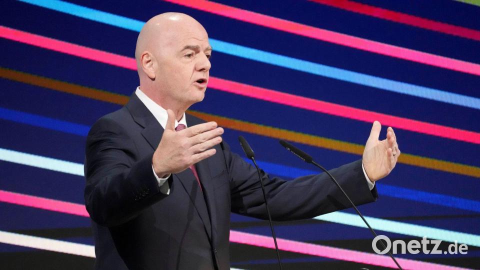 FIFA-Chef Gianni Infantino kämpft um sein Amt. (Archivbild) Bild: Darko Vojinovic/AP/dpa