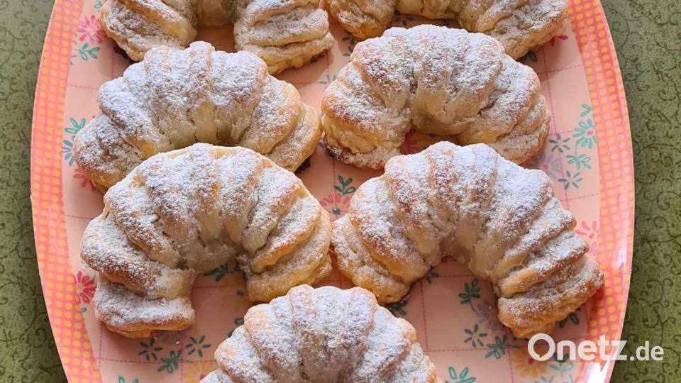 Die Nusskipferl von Leserin Birgit Nirschl. Bild: Birgit Nirschl/exb