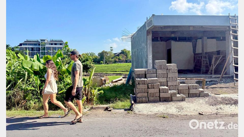 In Canggu wird an allen Ecken und Enden gebaut. Bild: Carola Frentzen/dpa