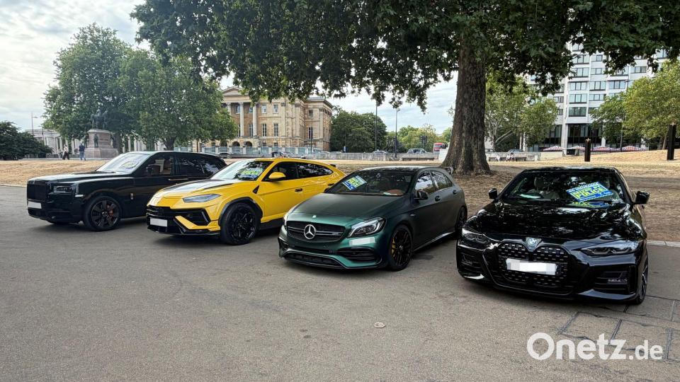 Insgesamt 90 Fahrzeuge konnten beschlagnahmt werden. Bild: -/Metropolitan Police/PA Wire/dpa