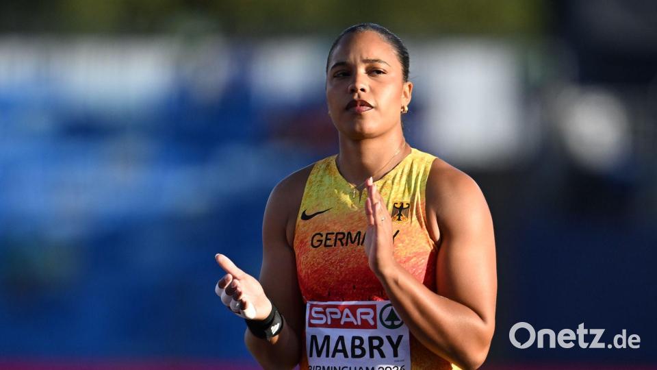 Yemisi Mabry hat die erste deutsche Medaille bei der Leichtathletik-EM geholt. Bild: Sven Hoppe/dpa