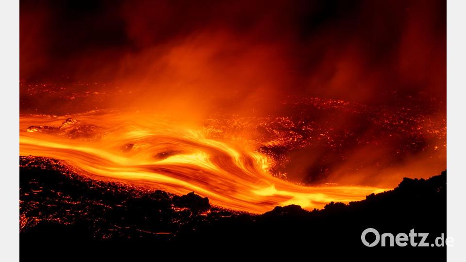 Lavaströme auf Sizilien Bild: Simone Genovese/AP/dpa