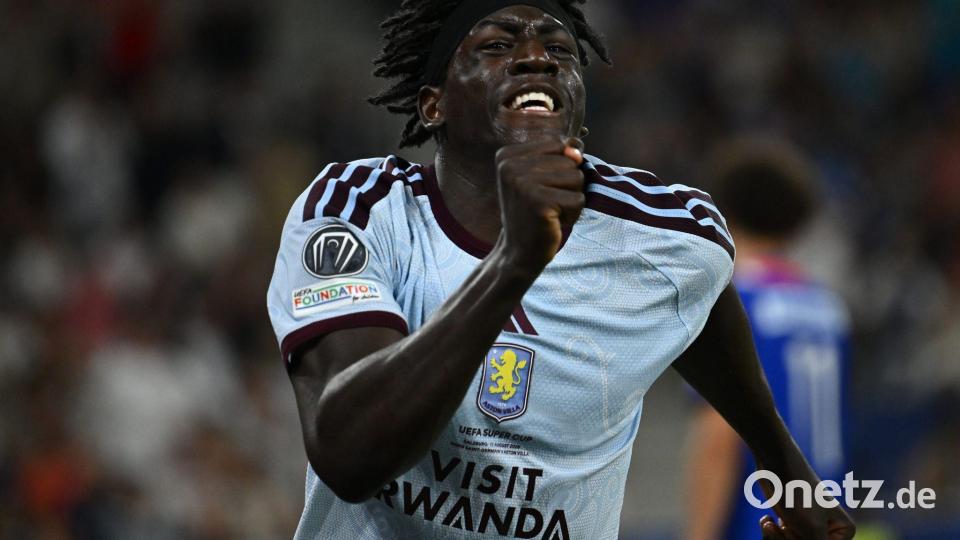 Das Tor von Brian Madjo reichte Aston Villa im Supercup gegen PSG nicht. Bild: Domenico Cippitelli/IPA via ZUMA Press/dpa