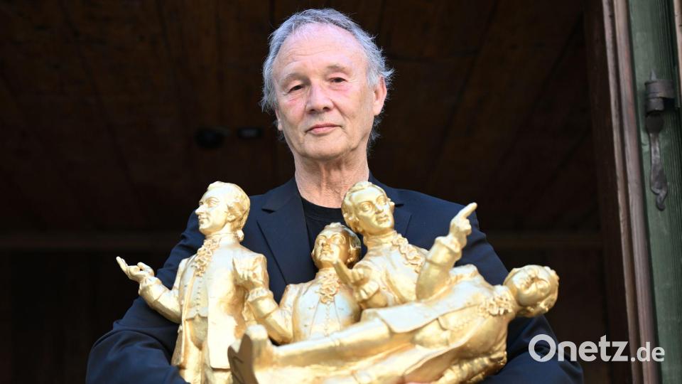 Der Konzeptkünstler ist bekannt für Figuren von bekannten Persönlichkeiten. (Archivbild) Bild: Barbara Gindl/APA/dpa
