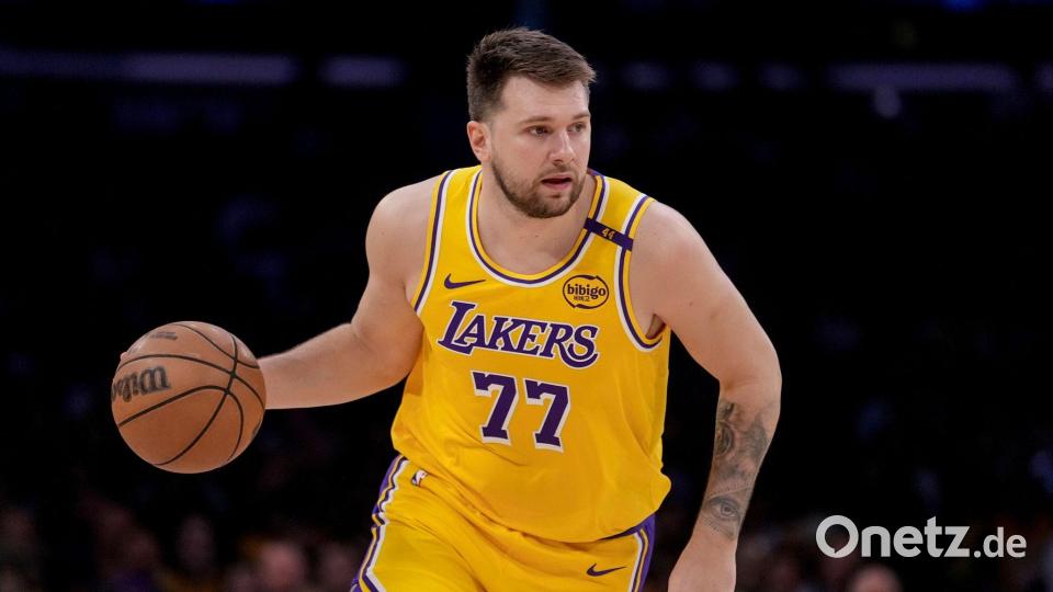 Bekommt einen neuen Boss: Lakers-Star Luka Doncic. (Archivbild) Bild: Eric Thayer/AP/dpa