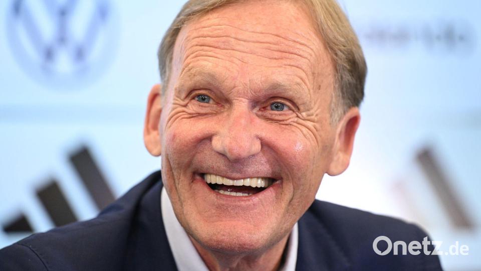 Ligapräsident Hans-Joachim Watzke freut sich über die Stellungnahme des Kartellamts. (Archivbild) Bild: Florian Wiegand/dpa