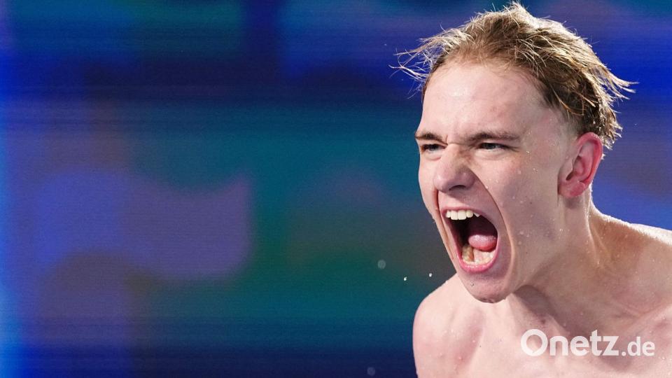 Da bricht die Freude aus Johannes Liebmann heraus. Bild: Sebastien Bozon/AFP/dpa