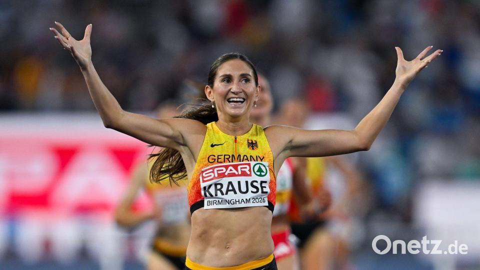 Gesa Krause feierte ihren dritten EM-Titel. Bild: Sven Hoppe/dpa