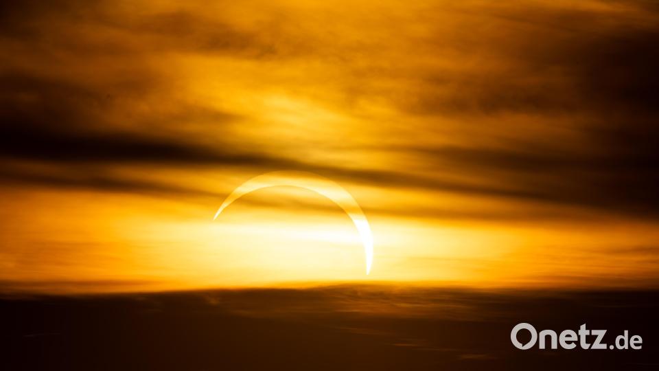 Die Sonnenfinsternis von Kohlberg aus gesehen. Bild: Peter Müller